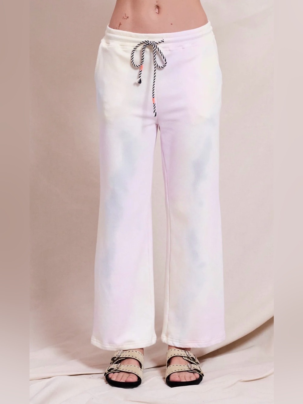 Sundry WOMEN'S TIE DYE PANT IN OPTIC WHITE